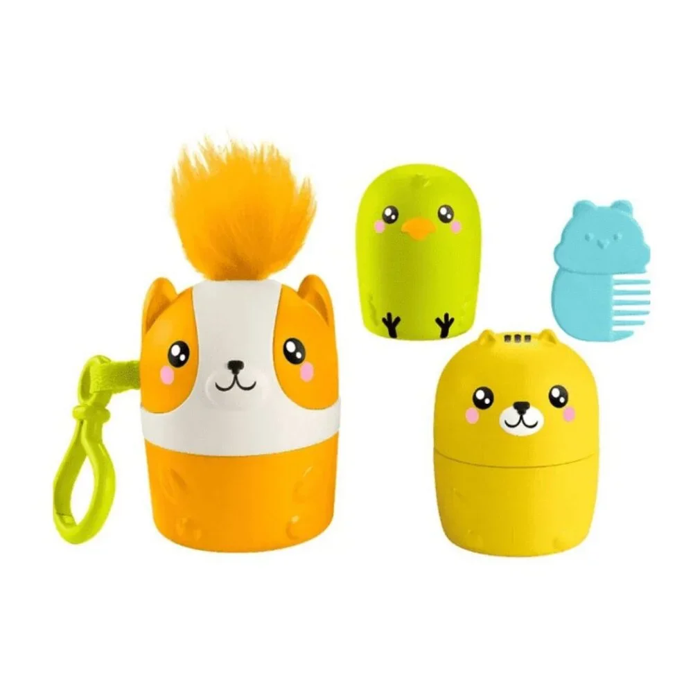 GIGGLESCAPE Construction Vehicles Set & Fisher-Price Preschool Toy, Pets On-The-